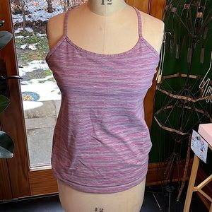 Lululemon tank with built in bra. Supportive, fun design. Size 12